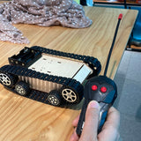 Remote-CControlled Assembly Tank - STEM Supplies - Science Experiment Educational Kit for Children's Technology DIY