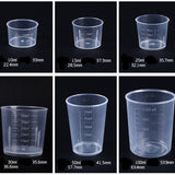 1 PACK Plastic Amount Cup 20ml 30ml 50ml 100ml 500