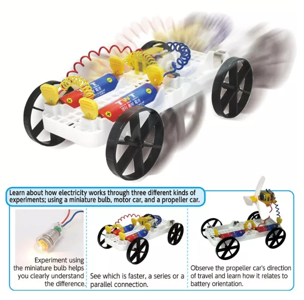 36 Packs Stem Toys Of Serial And Parallel Car Circuit Kit Cool Science