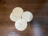 300Pack Blank Wood Flower Cuts with Holes for Creative DIY Crafting