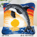 Section Section Embroidered Pillow