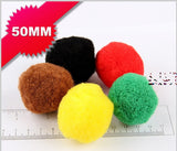 3PACK Craft Pom Pom Balls - 5cm
