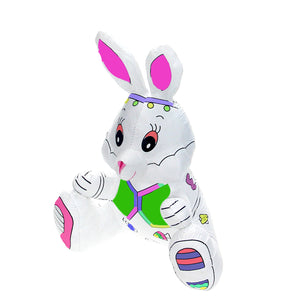 180 packs Reusable of color and wash stuffed animals Baby Bunny Canvas and 4 Color Magic Markers