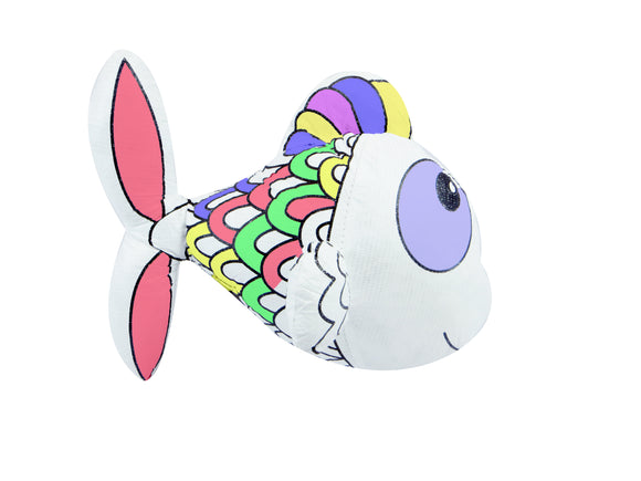 288 packs Reusable of color and wash stuffed animals Freedom Fish Canvas and 4 Color Magic Markers