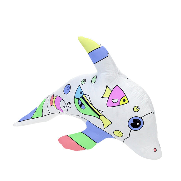60 Packs Reusable Of Color And Wash Stuffed Animals Big Dolphin Canvas And 4 Color Magic Markers