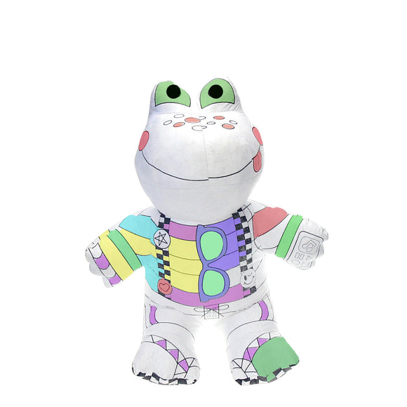 72 Packs Reusable Of Color And Wash Stuffed Animals Sitting Frog Canvas And 4 Color Magic Markers