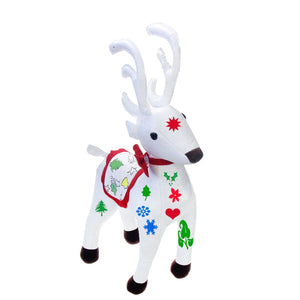 96 Packs Reusable Of Color And Wash Stuffed Animals Christmas Deer Canvas And 4 Color Magic Markers