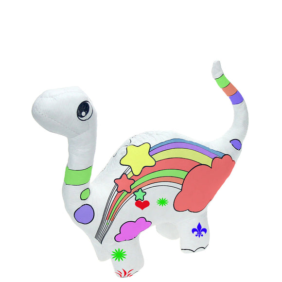 180 Packs Reusable Of Color And Wash Stuffed Animals Dinosaur Canvas And 4 Color Magic Markers