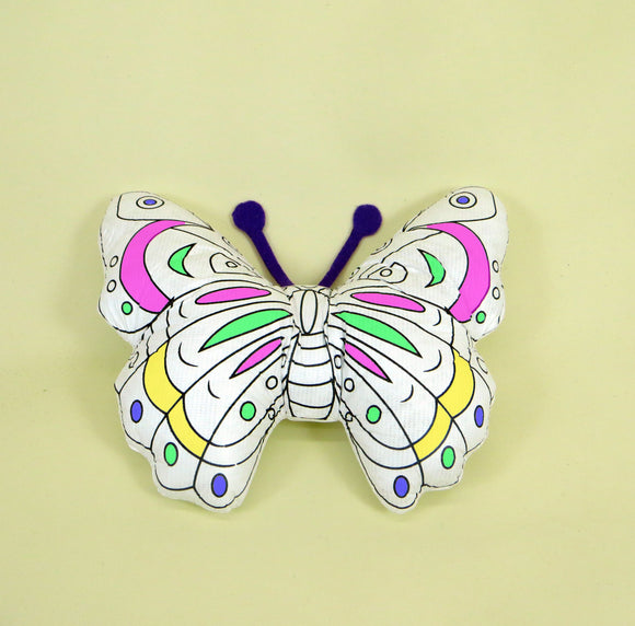 288 Packs Reusable Of Color And Wash Stuffed Animals Purple Bearded Butterfly Canvas And 4 Color Magic Markers