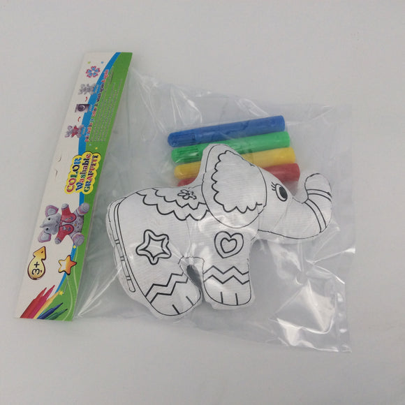 360 Packs Reusable Of Color And Wash Stuffed Animals Elephant Canvas And 4 Color Magic Markers