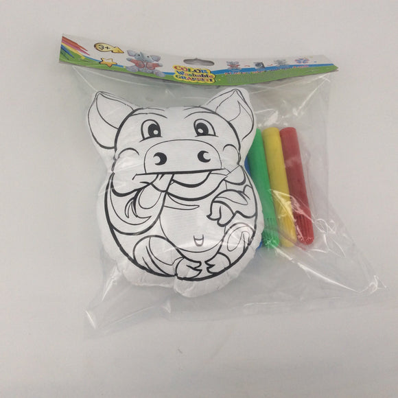 360 Packs Reusable Of Color And Wash Stuffed Animals Baby Pig Canvas And 4 Color Magic Markers
