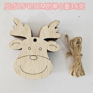 100 Packs Wood Deer Cuts Christmas Craft Supplies - Crafty Blanks